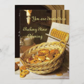 ANTIQUE OVEN BAKERY FRÜHSTÜCK PARTY EINLADUNG (Vorne/Hinten)