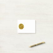 ANTIQUE OWL Gold Post-it Klebezettel (Auf Schreibtisch)