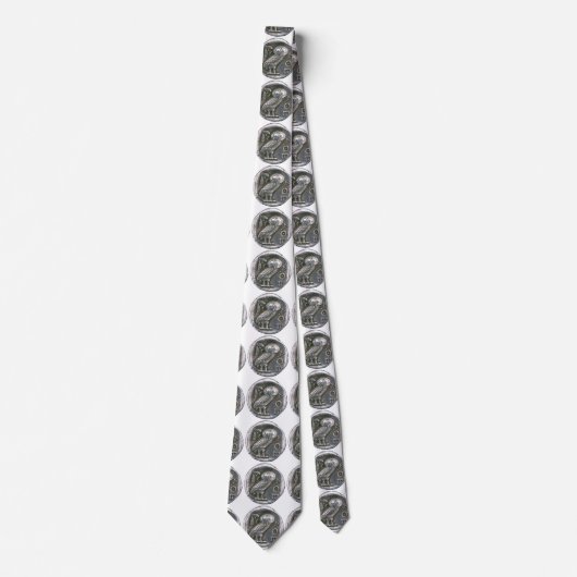 ANTIQUE OWL Griechische Münze Krawatte (Vorderseite)