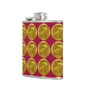 ANTIQUE OWL Rotes Gold Flachmann (Links)