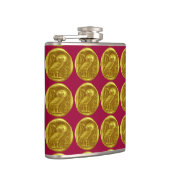 ANTIQUE OWL Rotes Gold Flachmann (Rechts)