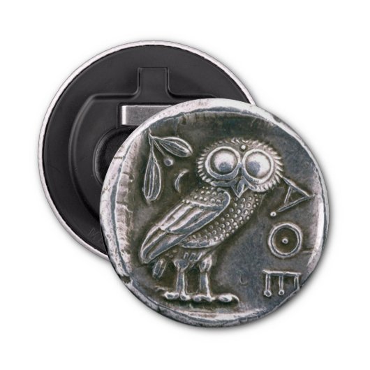 ANTIQUE OWL SILBERMÜNZEN FLASCHENÖFFNER (Vorderseite)