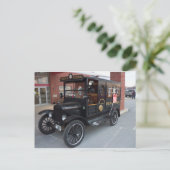 Antique Paddy Wagon Postkarte (Stehend Vorderseite)
