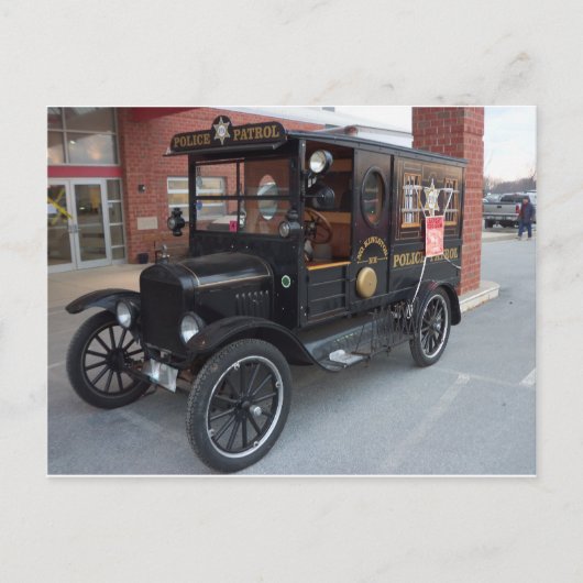 Antique Paddy Wagon Postkarte (Vorderseite)