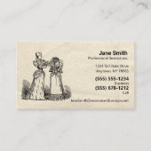 Antique Paper Old Fashion Seamstressdrucker Visitenkarte (Vorderseite)