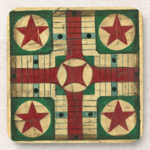 Antique Parcheesi Game Board von Ethan Harper Untersetzer