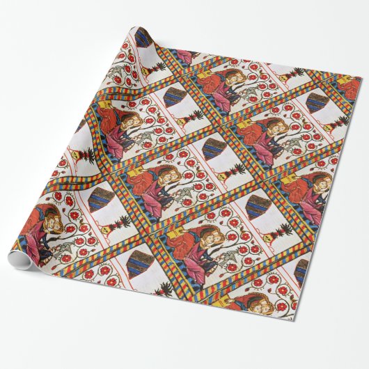 ANTIQUE-PARKPLATZ DER ETERNAL-LIEBE GESCHENKPAPIER (Ungerollt)