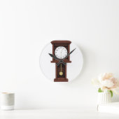 Antique Pendulum Clock Runde Wanduhr (Zuhause)