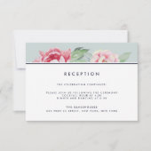 Antique Peony Wedding Card Einladung (Vorderseite)