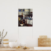 Antique pharmacy bottles poster (Küche)