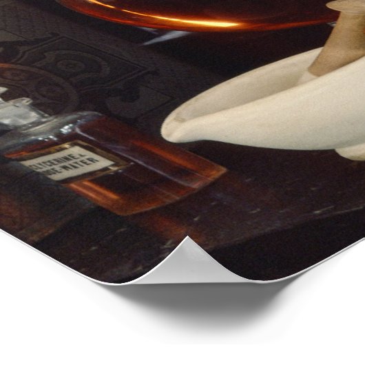 Antique pharmacy bottles poster (Ecke)