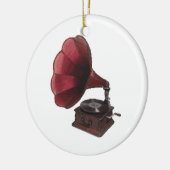 Antique Phonograph Keramik Ornament (Links)