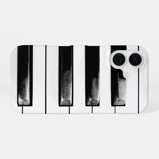 Antique Piano Keys iPhone 16 Hülle (Rückseite (Horizontal))