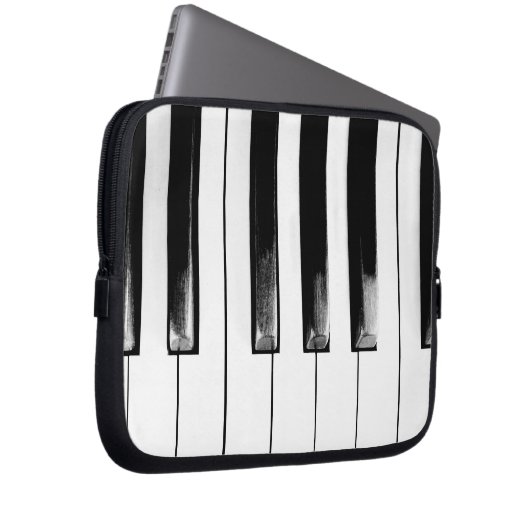 Antique Piano Keys Laptopschutzhülle (Vorne Rechts)