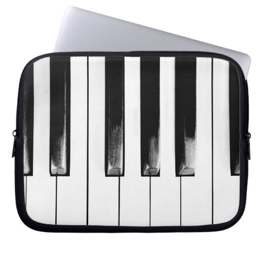 Antique Piano Keys Laptopschutzhülle (Vorderseite)