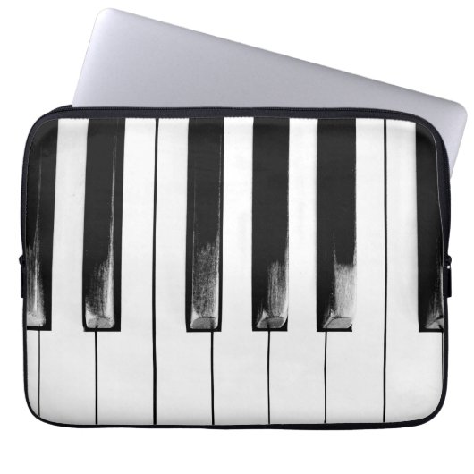 Antique Piano Keys Laptopschutzhülle (Vorderseite)