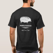 Antique Pig Bacon Lover Porkatarian Funny T-Shirt (Rückseite)