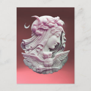 ANTIQUE PINK CAMEO, MOONLADY OF NIGHT with OWT Postkarte