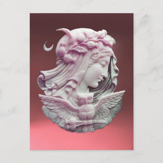 ANTIQUE PINK CAMEO, MOONLADY OF NIGHT with OWT Postkarte (Vorderseite)