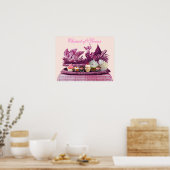 ANTIQUE PINK CHARIOT VON SCHWANKEN UND KUPKAK POSTER (Küche)