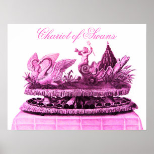 ANTIQUE PINK CHARIOT VON SCHWANKEN UND KUPKAK POSTER