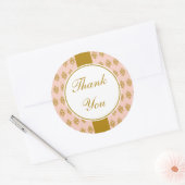 Antique Pink Danke Stickers (Umschlag)