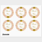 Antique Pink Danke Stickers (Blatt)