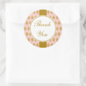 Antique Pink Danke Stickers (Tasche)