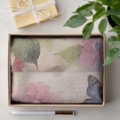 Antique Pink Lila Hydrangea Ephemera Decoupage Seidenpapier (Geschenk)