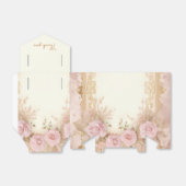 Antique Pink Roses Vielen Dank Geschenkschachtel (Ungefaltet)
