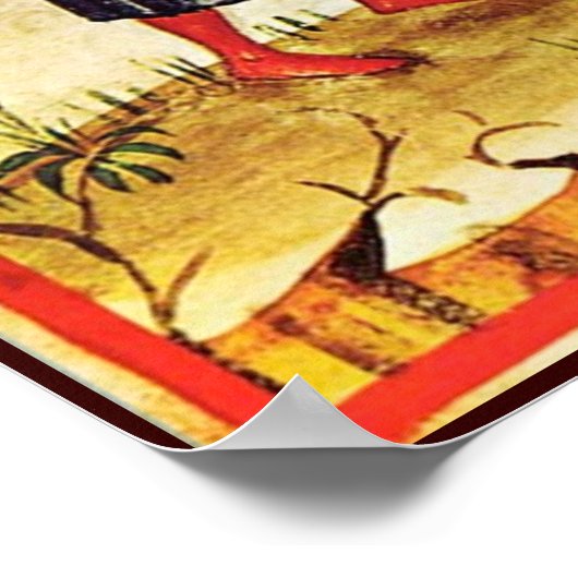 ANTIQUE POMEGRANATENBAUM POSTER (Ecke)