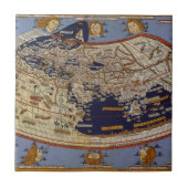 Antique Ptolemaic World Map, Johannes von Arnsheim Fliese (Vorderseite)