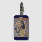 Antique Ptolemaic World Map, Johannes von Arnsheim Gepäckanhänger (Vorderseite Vertikal)