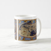 Antique Ptolemaic World Map, Johannes von Arnsheim Kaffeetasse (VorderseiteRechts)