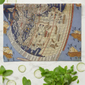 Antique Ptolemaic World Map, Johannes von Arnsheim Küchentuch (Gefaltet)