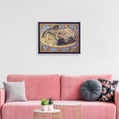 Antique Ptolemaic World Map, Johannes von Arnsheim Leinwanddruck (Insitu (Wohnzimmer))