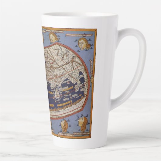 Antique Ptolemaic World Map, Johannes von Arnsheim Milchtasse (Rechts)