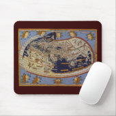 Antique Ptolemaic World Map, Johannes von Arnsheim Mousepad (Mit Mouse)
