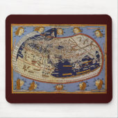 Antique Ptolemaic World Map, Johannes von Arnsheim Mousepad (Vorne)