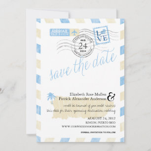 Antique Puerto Rico Airmail Save the Date