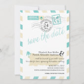 Antique Puerto Rico Airmail Save the Date (Vorderseite)