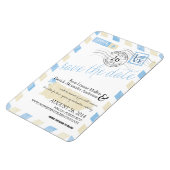 Antique Puerto Rico Airmail Save the Date Magnet (Linke Seite)