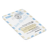 Antique Puerto Rico Airmail Save the Date Magnet (Rechte Seite)