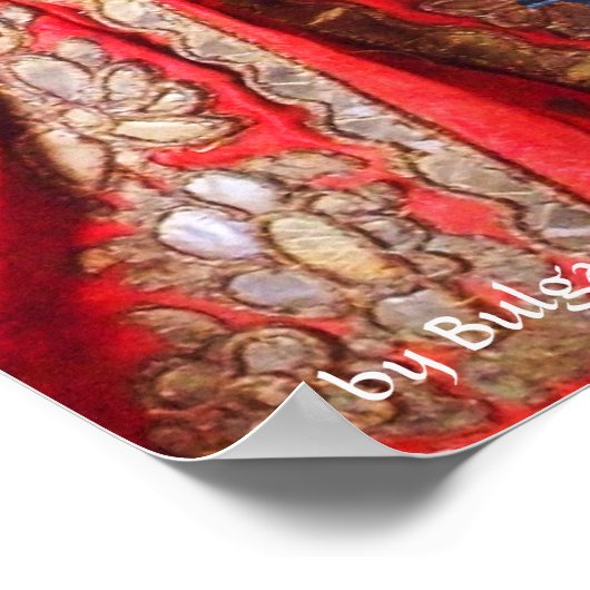 ANTIQUE PUPPETS MASQUERADE COSTUME PARTY MONOGRAM POSTER (Ecke)