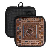 Antique Quilt Pot Holder Topflappen