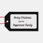 Antique Red Christmas Telefone Koordination Geschenkanhänger (Rückseite Horizontal)