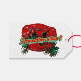 Antique Red Christmas Telefone Koordination Geschenkanhänger