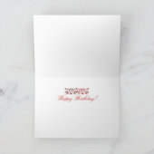 Antique Red - Geburtstag Karte (Innenseite)