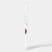 ANTIQUE RED LILIE IN WHITE Heraldic Floral Case-Mate iPhone Hülle (Rückseite / Links)