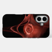 ANTIQUE RED PINK FRAKTAL ROSE Case-Mate iPhone HÜLLE (Rückseite (Horizontal))